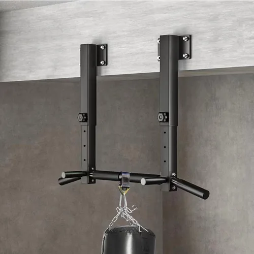 Vista 6 de Wall Mount Pull Up Bar, Joist Beam Rafter Mount Pull-up Bar, Ceiling Mounted Chin Up Bar for Home Gym with Punching Bag Hanger