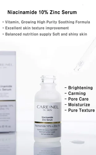 Vista 2 de Suero coreano para el cuidado de la piel con vitamina B, suero C para la cara, niacinamida, 10% de zinc, 1% y 1%, suero facial hidratante K Beauty