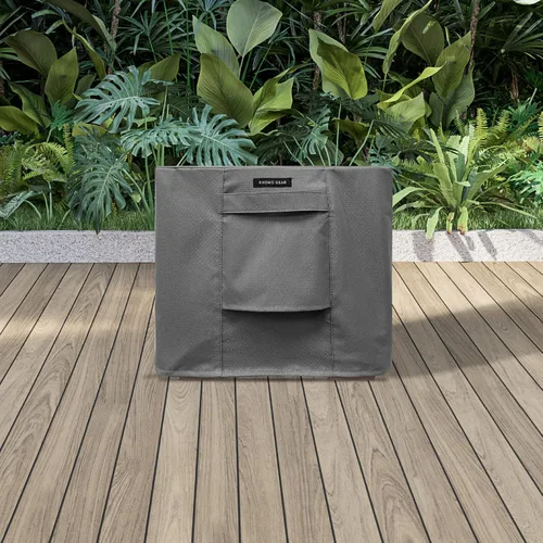 Vista 7 de Funda resistente para muebles de exterior – Fundas cuadradas y rectangulares impermeables con rejillas de ventilación – Funda de poliéster