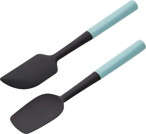 Vista 2 de KitchenAid Juego de espátulas universal, 2 piezas, Aqua Sky