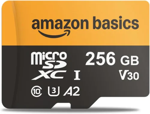 Vista 10 de Amazon Basics Tarjeta microSDXC de 128GB con adaptador, velocidad de lectura de hasta 200MB/s, 1 paquete