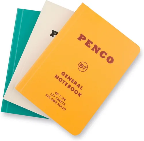 Vista 2 de Cuaderno Penco Hi-Tide CN158, B7, Cuadrado, Azul Marino