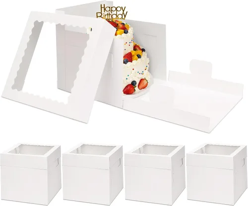 Vista 10 de Moretoes - Paquete de 3 cajas para pasteles de 12 x 12 x 8 pulgadas