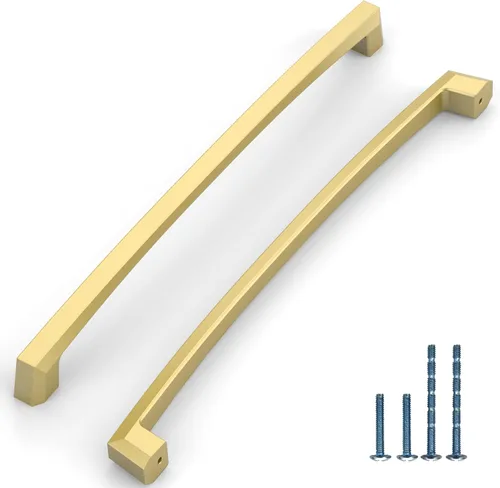 Vista 30 de Paquete de 10 manijas de gabinete de cocina de 3 pulgadas (76mm) color latón envejecido, accesorios para cajones de gabinete de cocina, tiradores