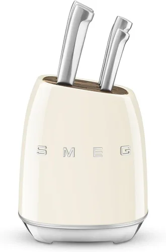 Vista 7 de Smeg Juego de cuchillos con bloque de acero inoxidable negro