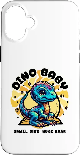 Vista 23 de Cute Dino Baby Cartoon Illustration for Kids Case for iPhone 17