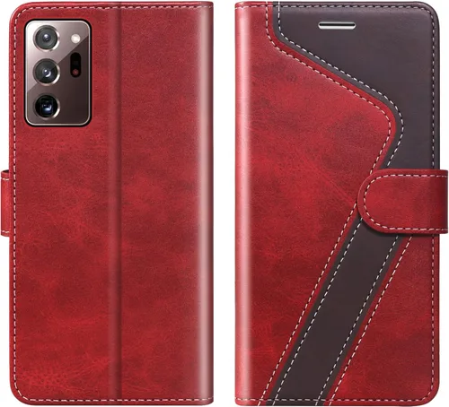 Vista 10 de Funda tipo cartera para Samsung Galaxy Note 8, funda de piel con bloqueo RFID, soporte magnético con tapa abatible, a prueba de golpes, compatible