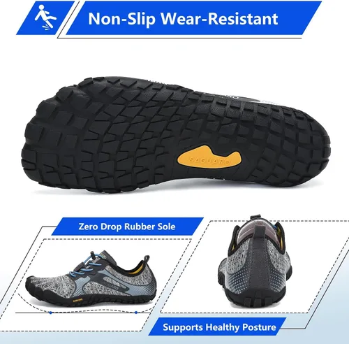 Vista 5 de SAGUARO Zapatos minimalistas para hombre y mujer, con puntera ancha, sin caída, para entrenamiento cruzado al aire libre