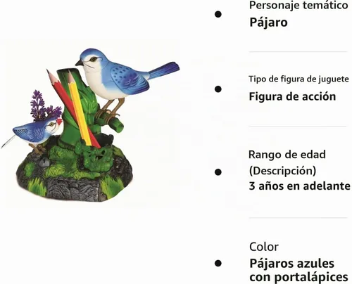 Vista 5 de Haktoys funciona con pilas, pájaros que cantan, Parent