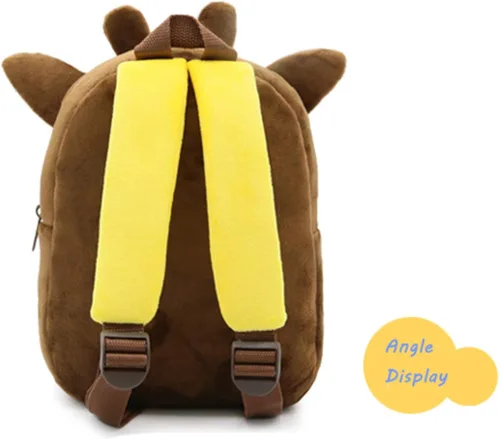 Vista 4 de Mochila de neopreno 3D para niños con dibujos animados de animales, bolsas informales de resistencia al agua de jardín de infancia bolsa