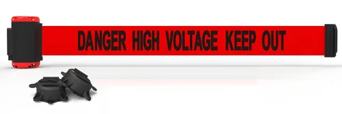 Vista 21 de Banner Stakes Soporte magnético de pared de 7 pies – Bandera roja "Danger- Entrée Interdite", se asegura fácilmente a múltiples superficies, cierre