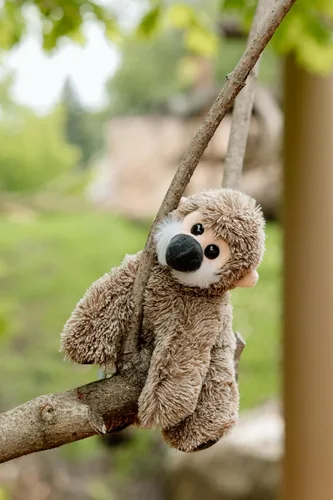 Vista 2 de The Petting Zoo Peluche de mono ardilla, regalos para niños, animales salvajes de la vida silvestre, juguete de peluche de mono de 9 pulgadas