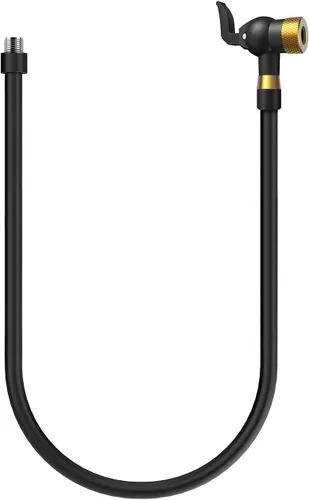 Vista 2 de Fanttik Adaptador de manguera de bomba de aire, manguera de extensión para válvula Schrader y Presta, tubo de mandril de neumático de bloqueo