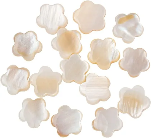 Vista 17 de LiQunSweet 10 cuentas de corazón dulce de concha de abulón natural para hacer aretes, pulseras, collares, joyas