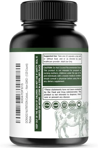 Vista 7 de DORADO NUTRITION Gomitas Shilajit para hombres y mujeres (60 gomitas) y suplemento de calostro de 1000 mg por porción