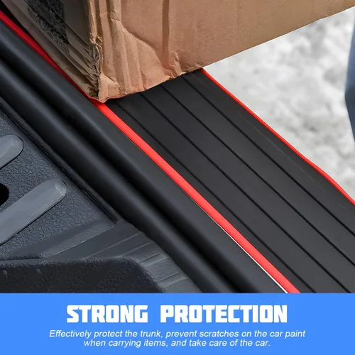 Vista 6 de XINLIYA - Protector de Guardabarros Trasero para Coche, Protector Universal de Goma Resistente a Arañazos y Antideslizante para Puerta del Maletero