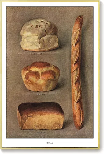 Vista 3 de Carteles de pan de pastelería, imágenes impresas en lienzo, adorno nórdico para el hogar, Retro, cafetería, cocina, decoración de habitación, Mural