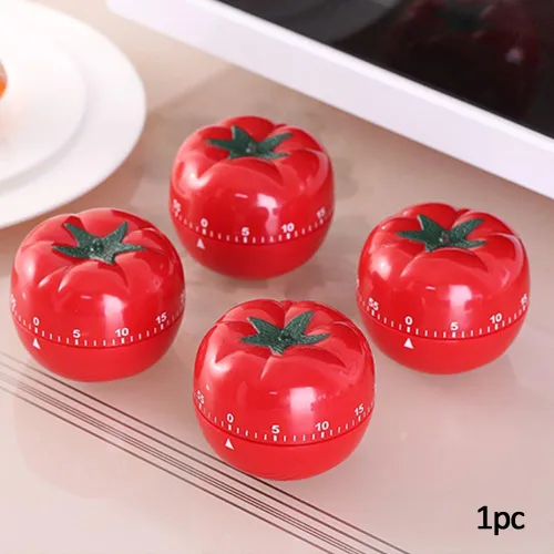 Vista 7 de Temporizador de cocina de 60 minutos, temporizador giratorio de 360 grados con forma de tomate, reloj de cocina de cocina, alarma portátil ruidosa