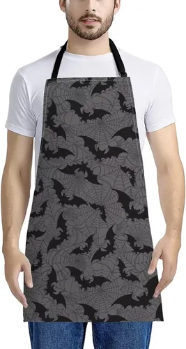 Vista 11 de Dreaweet Delantal de cocina unisex con cuello ajustable de Navidad