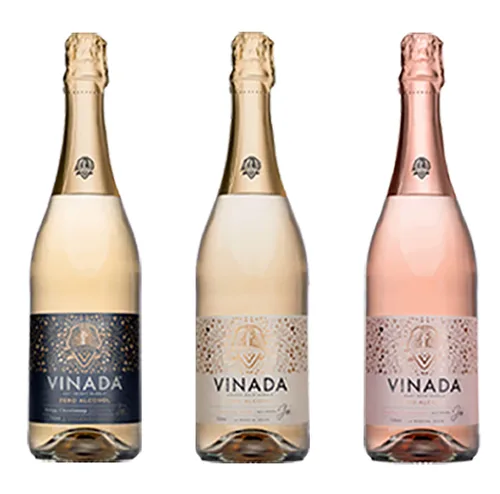 Vista 11 de VINADA - Chardonnay crujiente - Cero alcohol - 25.4 fl oz (3 botellas de vidrio)