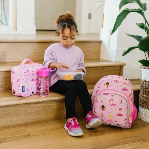 Vista 6 de Wildkin Lonchera para niños con aislamiento – Durable y reutilizable para la escuela y los viajes - Bailarina