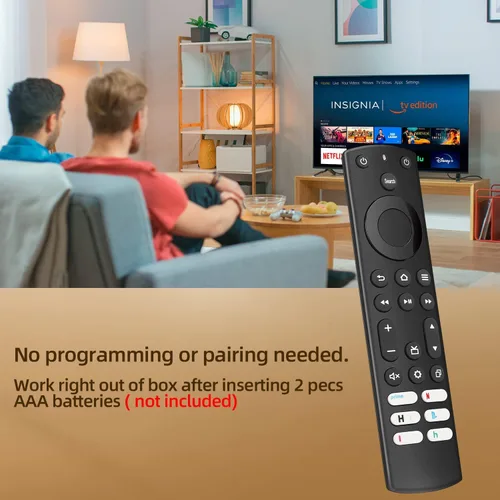Vista 4 de Nuevo control remoto de repuesto para todos los televisores inteligentes Toshiba e Insignia Smart TV con 6 botones de acceso directo - Sin función