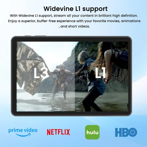 Vista 7 de Tablet Android 16 - Tabletas de 10.1 pulgadas, 28GB RAM 256GB ROM 2TB Expand, 1280x800 HD IPS pantalla táctil, Gemini AI, Octa-Core, Widevine L1