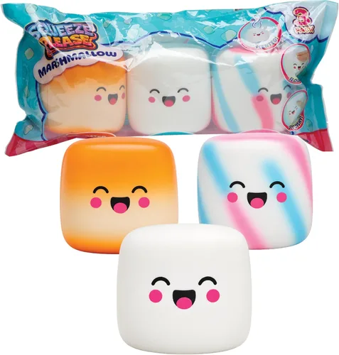 Vista 8 de Squeeze Please 3 Pack Marshmallow Stress Relief Sensory Fidget Squishy Toy