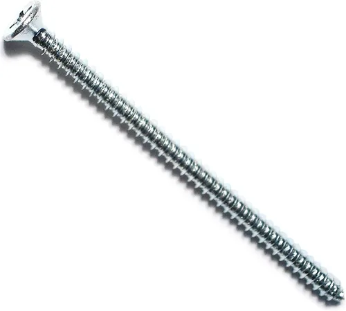 Vista 3 de Hard-to-Find Fastener 014973289638 Phillips Tornillos planos para chapa metálica, 4 x 1, Pieza-100