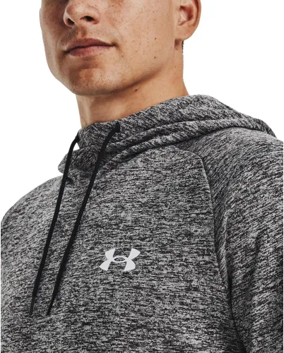 Vista 4 de Under Armour Sudadera de vellón con capucha, para hombre, jaspeada