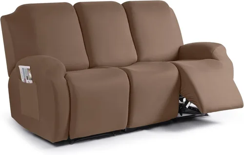 Vista 28 de TAOCOCO Fundas Elásticas para Sillones Reclinables de 3 Piezas Fundas Sólidas para Muebles Funda para Sillón Reclinable Fundas Deslizables