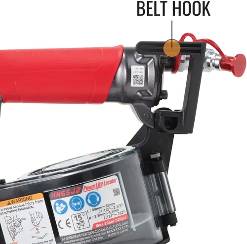 Vista 9 de MAX USA CORP. PowerLite HN65J2 - Clavadora con conector metálico de bobina de alta presión hasta 2-1/2
