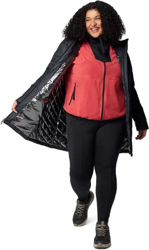 Vista 8 de Columbia Chaqueta larga con capucha Heavenly para mujer Negro