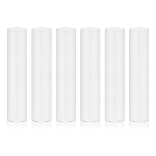 Vista 10 de Fundas de plástico blanco de 2.6 pulgadas de alto para cubrir velas, cubiertas de enchufes de candelabros (2-5/8 pulgadas de alto / 6 piezas)