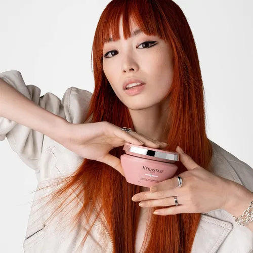 Vista 7 de Kerastase Chroma Absolu - Mascarilla para el cabello con relleno profundo antiporosidad Para cabello teñido dañado Fortalece e hidrata Con