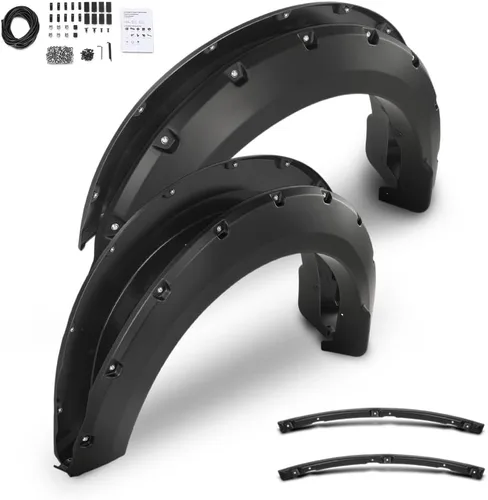 Vista 23 de GRAND ORANGE 4 guardabarros compatibles con modelos Ford F250 F350 Super Duty 1999-2007 (no compatibles con modelos duales), accesorios texturizados