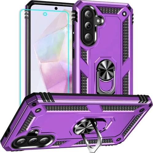 Vista 15 de Yiakeng Funda para Galaxy A32 5G, Samsung A32 5G, fundas protectoras de grado militar con anillo para Samsung Galaxy A32 5G (verde militar)