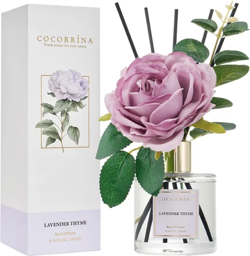 Vista 50 de Difusor de Varillas Cocorrína - Difusor Aromatizante con Aroma de Arroyo de Bambú con 8 Varillas, Difusor de Fragancia para Hogar, Decoración