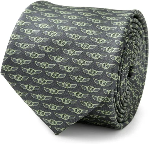 Vista 5 de Cufflinks Inc. Corbatas de poliéster de Star Wars y The Mandalorian, con licencia oficial de Lucasfilm LTD