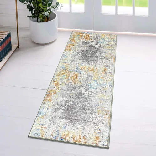 Vista 10 de LUXE WEAVERS Alfombra Artística de Área, Azul Oscuro-Azul Claro 2x3 Artistic, Cozy, Medium Pile