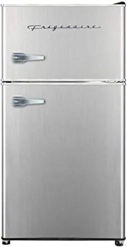 Vista 6 de Frigidaire, refrigerador compacto de 2 puertas de la serie retro de 3.1 pies cúbicos, con abridor de botellas lateral incorporado, Onyx