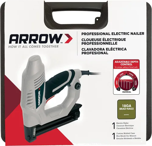 Vista 7 de Arrow ET200BN Clavadora Eléctrica de Alta Resistencia, Pistola de Clavos Profesional para Molduras, Marcos de Cuadros, Manualidades, Cercas, Utiliza