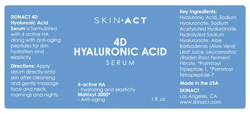 Vista 4 de SKINACT Suero hialurónico 4D para hidratación y elasticidad