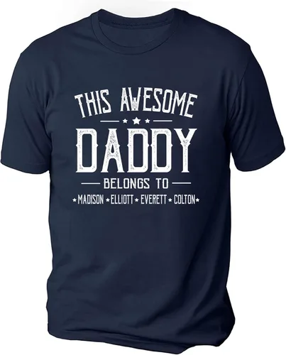 Vista 3 de IZI POD - Camisa personalizada para abuelo, nietos, para cumpleaños, Navidad, Día del Padre, papá, abuelo