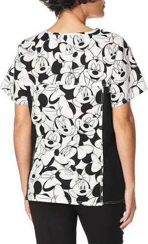 Vista 3 de Tooniforms Ropa quirúrgica superior con cuello en V para mujer 6875C