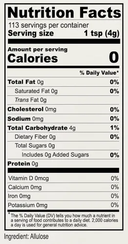 Vista 3 de Edulcorante de Alulosa Anthony's, 1 Libra, Probado por Lotes Sin Gluten, Alternativa de Azúcar Apta para Keto, Cero Carbohidratos Netos, Bajo