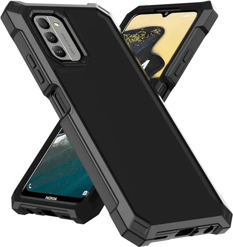 Vista 7 de Ailiber Funda para Nokia G310, Nokia G310 con protector de pantalla de vidrio templado, protección de estructura de 2 capas, esquinas a prueba