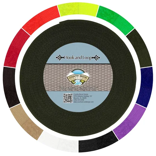 Vista 8 de Country Brook Design Cierre de velcro no adhesivo de 1 pulgada (beige, 5 yardas)
