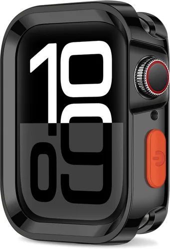 Vista 9 de Amizee Estuche Resistente Compatible con Apple Watch Series 9/8/7 41mm SE 3/2/1 Series 6/5/4 40mm, Funda Protectora de TPU Blanda a Prueba de Golpes