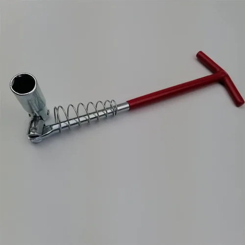 Vista 7 de Llave de bujía de 5/8 pulgadas (16 mm), mango largo extendido, llave universal de enchufe de bujía con mango en T, removedor e instalador de enchufe